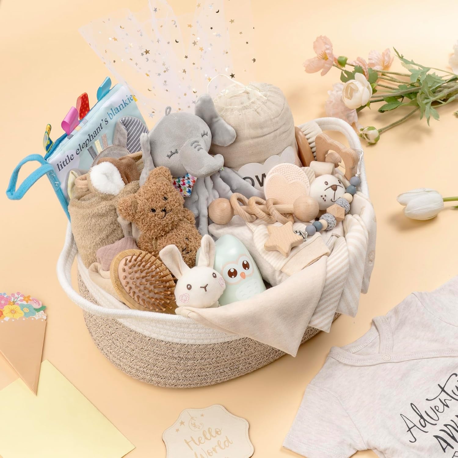 30 Piece Baby Gift Basket – Luxury Curated Baby Gift Basket for Newborn - Lullora