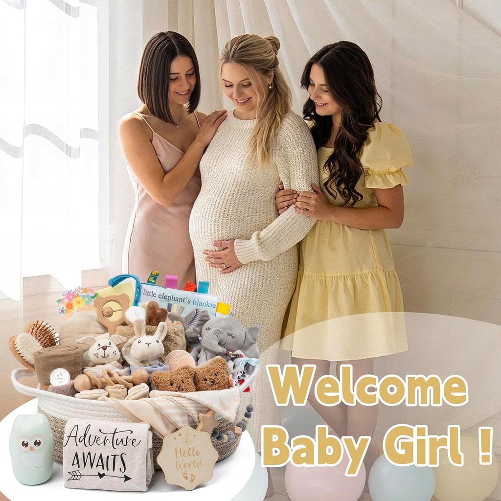 30 Piece Baby Gift Basket – Luxury Curated Baby Gift Basket for Newborn - Lullora
