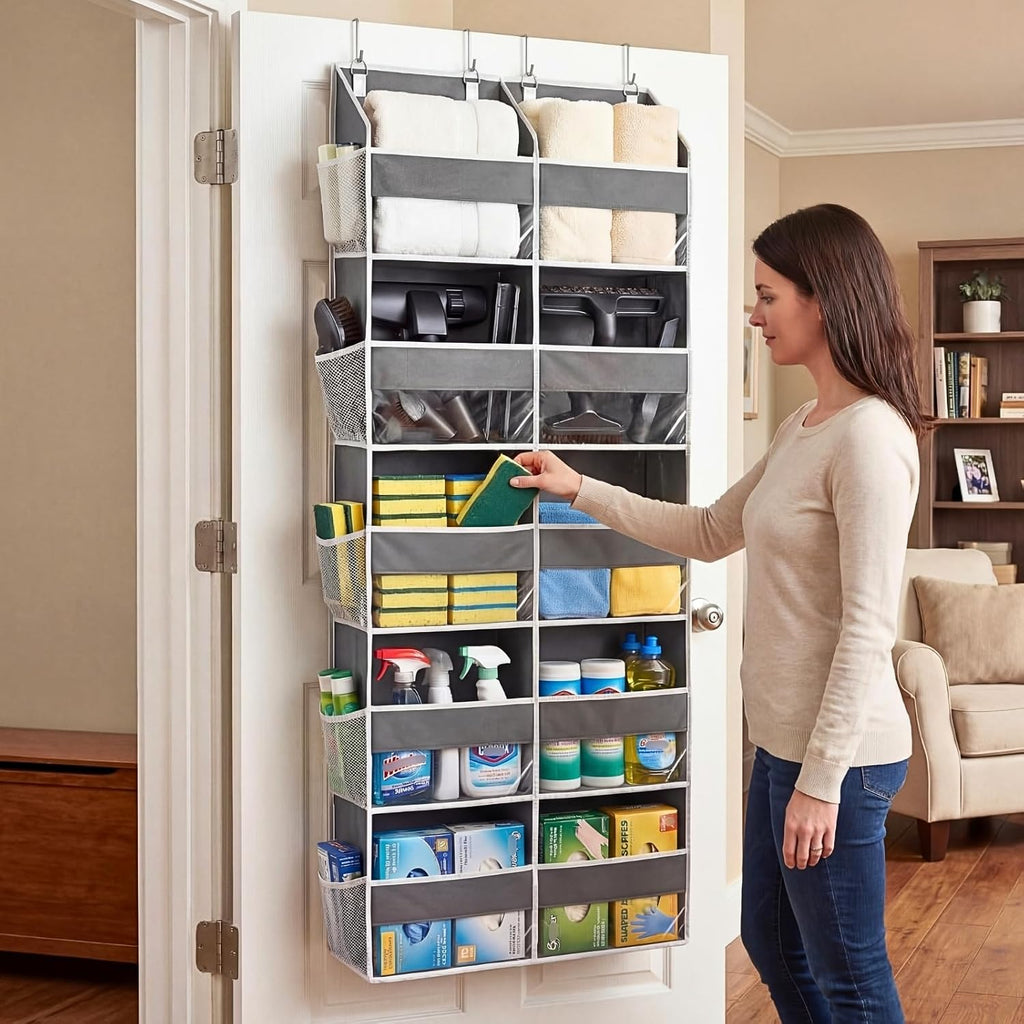 5-Tier over Door Organizer, 10-Compartment Wide Storage Rack