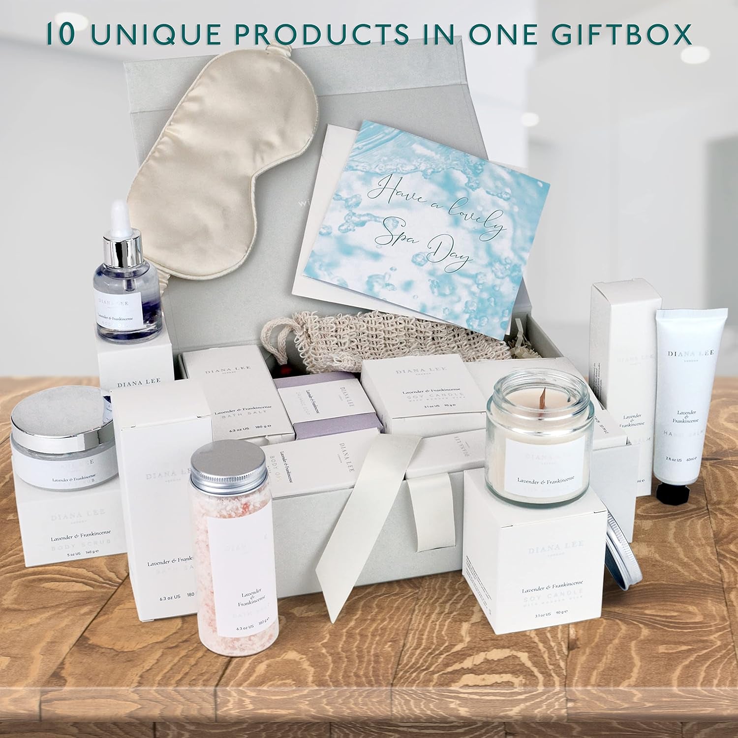 Luxury Spa Birthday Gifts for Women Self Care Gift Set with Lavender - Lullora