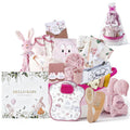25-Pcs Luxury Baby Gift Basket Set, 0-12M Baby Shower Basket - Lullora