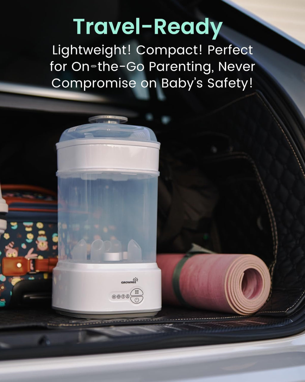 Compact Baby Bottle Sterilizer and Dryer with Fast Sanitization