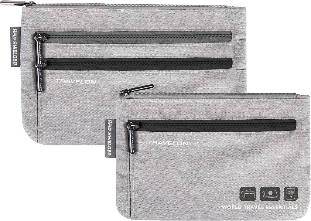 World Travel Essentials Set of 2 Currency and Passport Organizers - Lullora